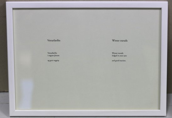 Vetrarfærðin / Winter travails