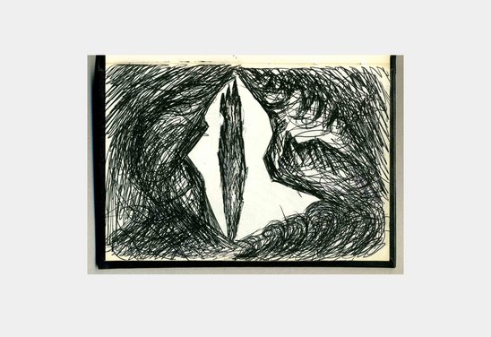 Untitled. Pen sketch 10,5 x 14,8 cm. 1988