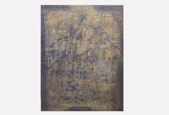 Útvarpsljóð V / Radio Pome V. Oil on canvas 150 x 110 cm. 2020