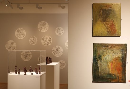 Leshringur, Leshringir, Verur og vættir, tvö olíumálverk.