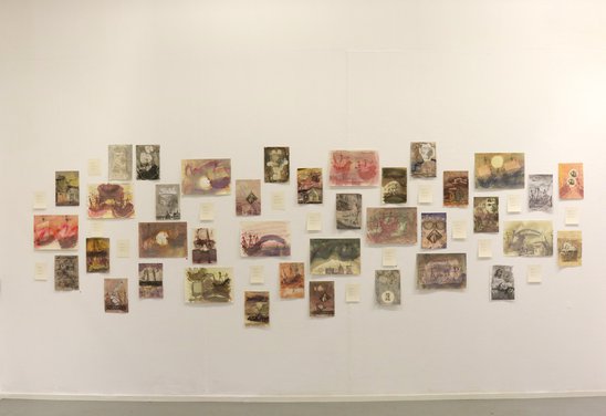 Kristbergur Ó. Pétursson: Works in mixed media on paper and poems