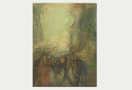 Garðurinn og tíminn 06. Oil on canvas 40 x 30 cm. 2023.