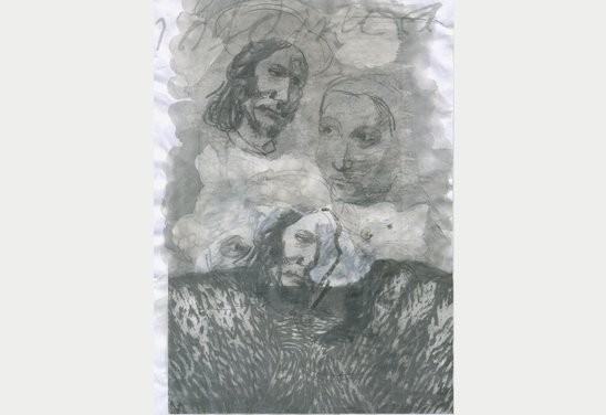 Án titils. Untitled. Mixed media on paper.