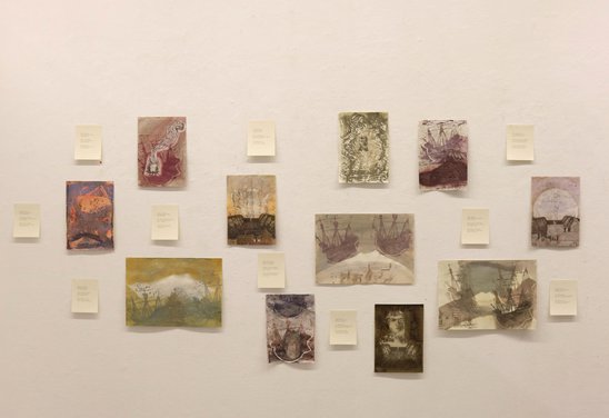 Kristbergur Ó. Pétursson: Works in mixed media on paper and poems