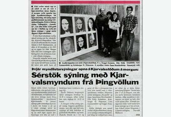 Ný grafík á Kjarvalsstöðum, Tíminn