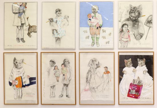 Closer view of Femke´s works.