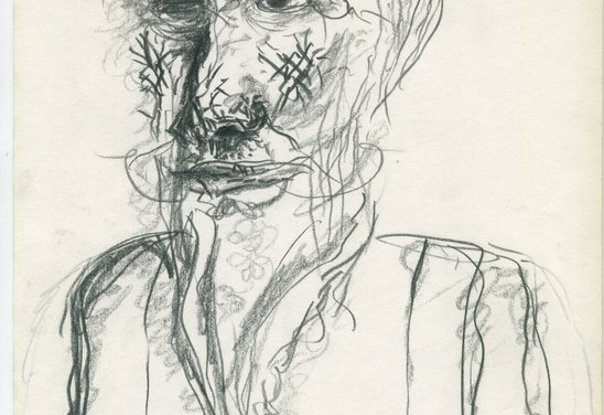 Teikning af manni með skegg