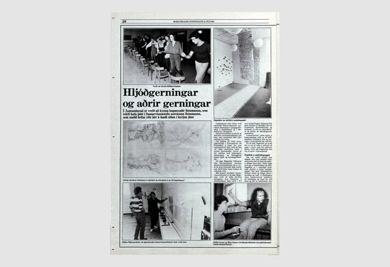 Mob Shop 1981. Tónverk fyrir stóla, æfing