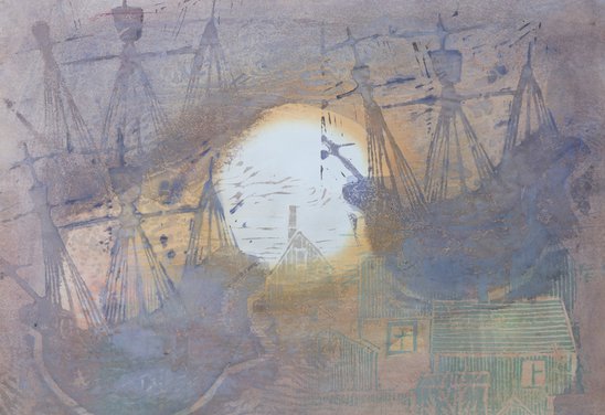 Án titils Untitled. Mixed media on paper. Private collection