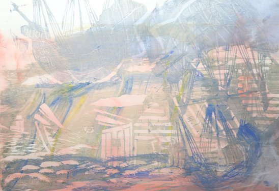 Án titils Untitled. Mixed media on paper