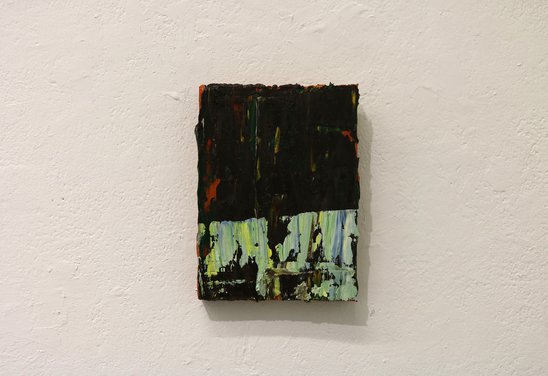 H.F. van Steensel. z.t. (vanaf nu) 2024. oil and plaster on panel