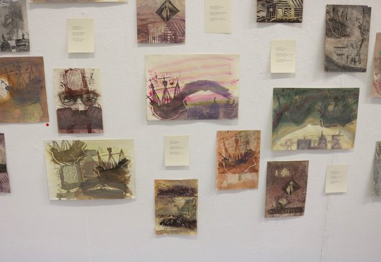 closer view of Kristbergur´s works