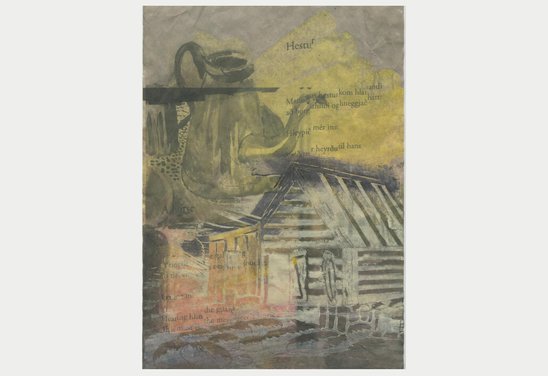 Án titils. Untitled. Mixed media on paper.