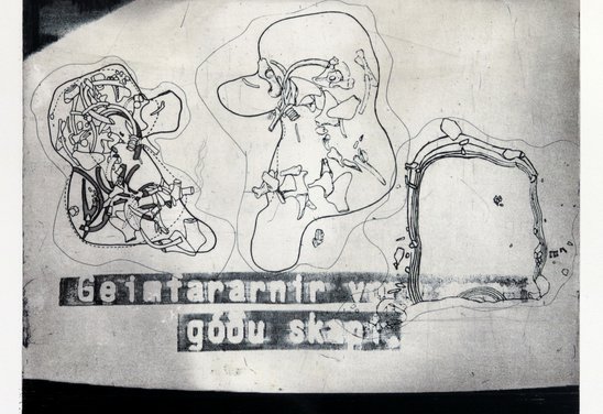 Geimfararnir voru enn í góðu skapi