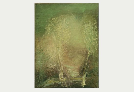 garðurinn og tíminn 14. Oil on canvas 40 x 30 cm. 2023.