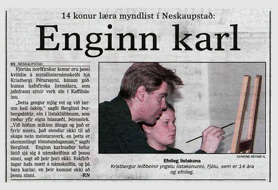 Námskeið í málun á Neskaupstað 2000 mbl 13.05