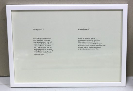 Útvarpsljóð V /Radio pome V