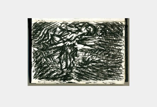 Untitled. Pen sketch 10,5 x 14,8 cm. 1988