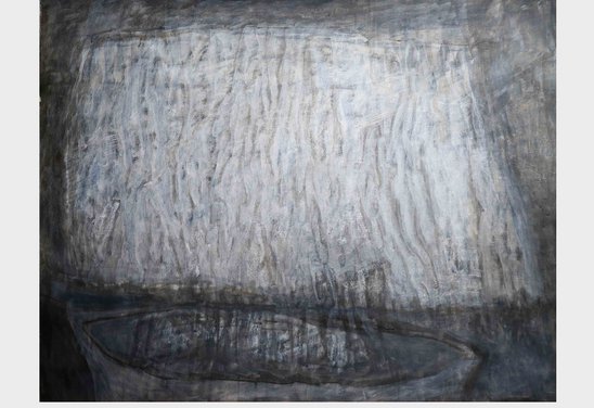 Án titils. Untitled. Mixed media on canvas 80 x 100 cm.