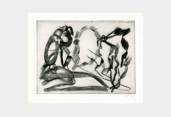 Untitled. Drypoint 12 x 15 cm. 1995
