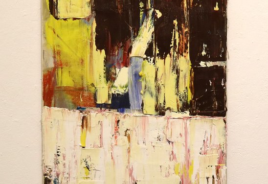 H.F. van Steensel. z.t. (diti is zowieso een thema) 2024. oil on linen