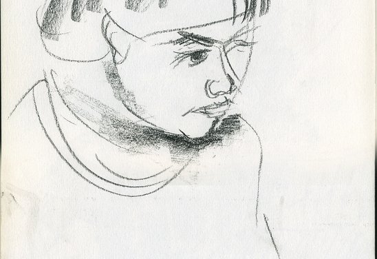 Bróðir listamannsins, Sigurður Ó. Pétursson