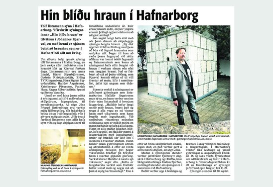 Hin blíðu hraun, viðtal við Jón Proppé