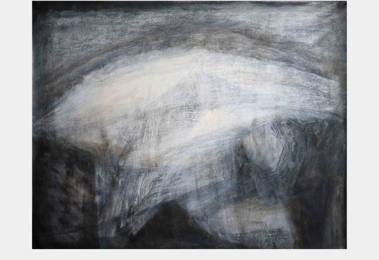 Án titils. Untitled. Mixed media on canvas 80 x 100 cm.