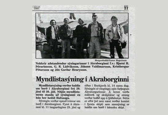 Hafsauga í Akraborginni