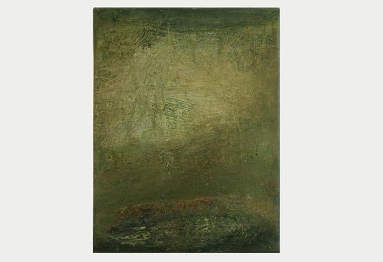 Garðurinn og tíminn 15. Oil on canvas 40 x 30 cm. 2023. Private collection.