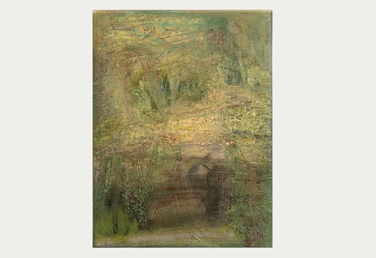 Garðurinn og tíminn 05. Oil on canvas 40 x 30 cm. 2023.