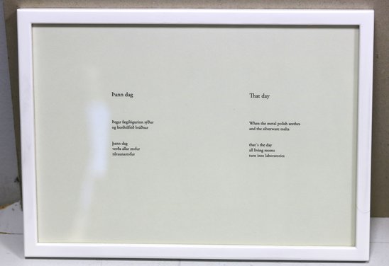 Þann dag / That day