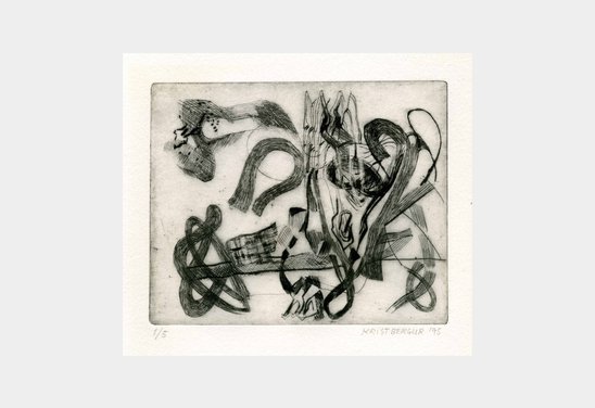 Untitled. Drypoint 12 x 15 cm. 1995