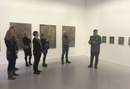 Vernissage, poetry reading.