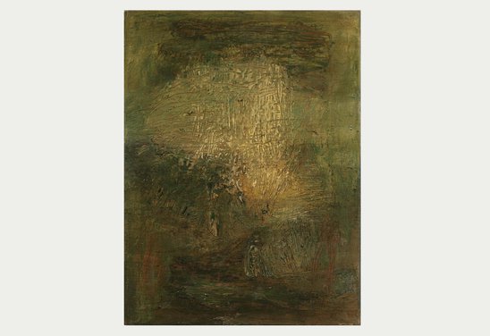 Garðurinn og tíminn 19. Oil on canvas 40 x 30 cm. 2023.