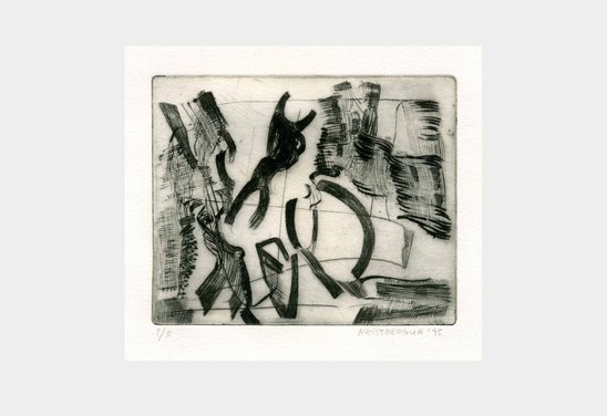 Untitled. Drypoint 12 x 15 cm. 1995