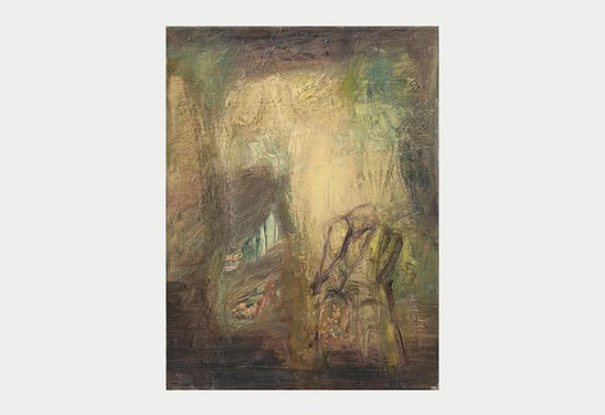 Garðurinn & tíminn 02. Oil on canvas 40 x 30 cm. 2023.